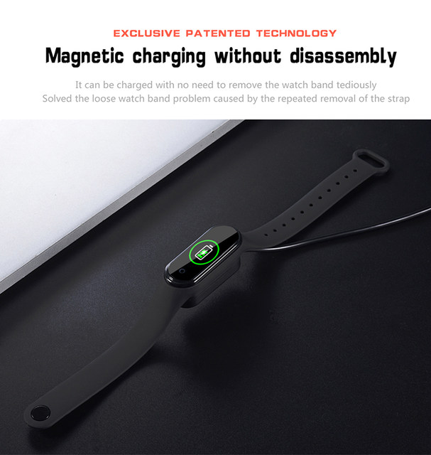 M4 band with magnetic charging cable